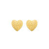 Brinco Dourado de Coração Irregular