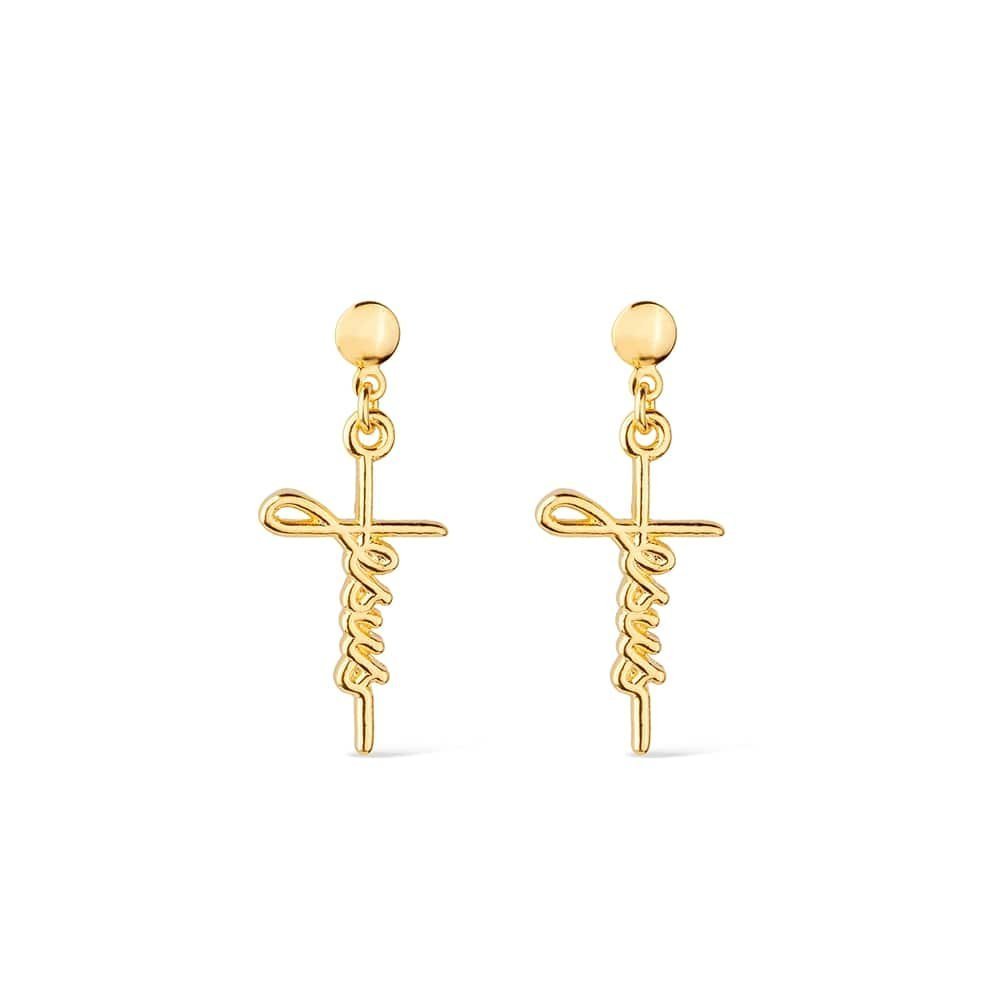 Brinco Dourado de Cruz