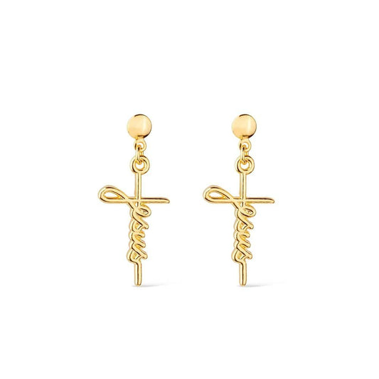 Brinco Dourado de Cruz